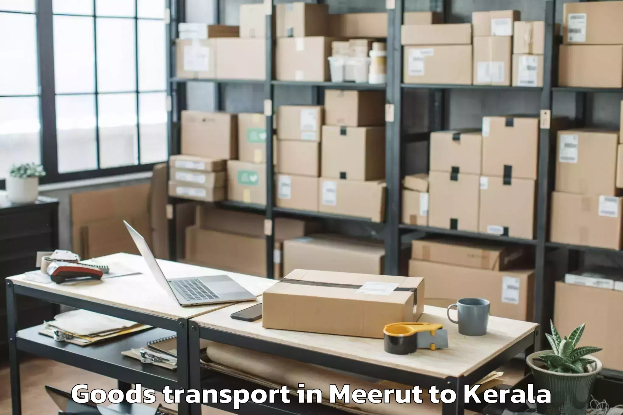 Comprehensive Meerut to Adoor Goods Transport